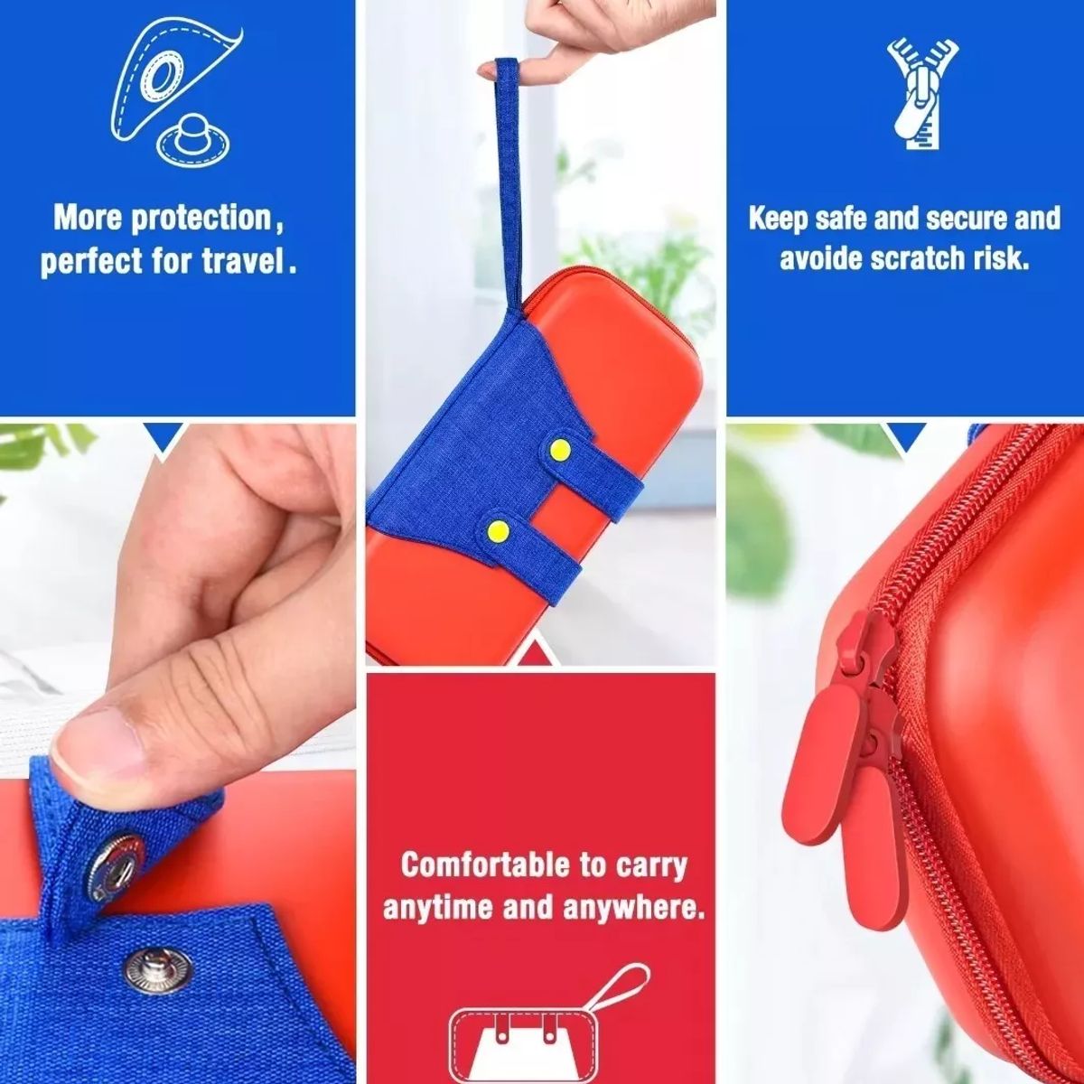 GENERICO - Estuche para Nintendo Switch Mario porta tarjetas de juego