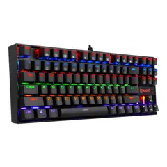 REDRAGON - Teclado Mecanico Kumara Black Rainbow Switch Red