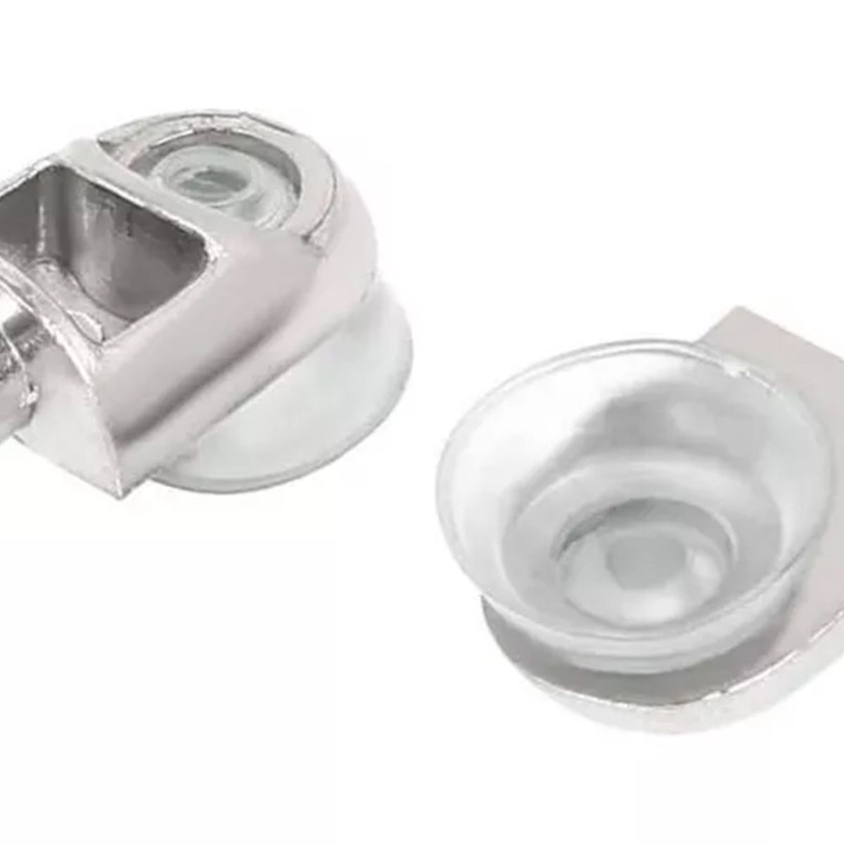 GENERICO - Soporte Repisa Mueble Ventosa Vidrio Embutido 10 Piezas