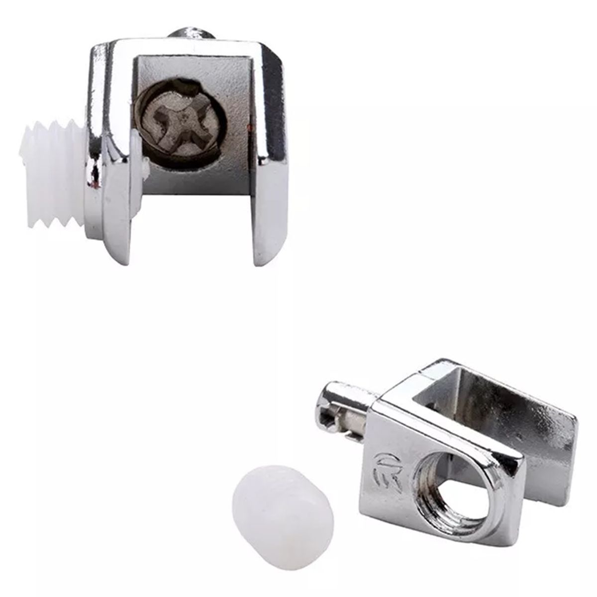 GENERICO - Soporte Repisa Mueble Vidrio C/anti-slip 10  Piezas