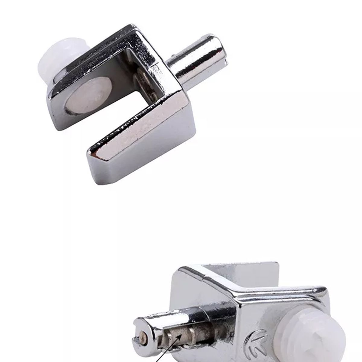 GENERICO - Soporte Repisa Mueble Vidrio C/anti-slip 10  Piezas