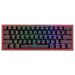 REDRAGON - Teclado Fizz Pro 60% BLACK Switch Red - Crazygames