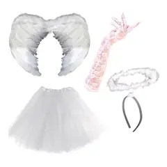 GENERICO - Disfraz Ángel Accesorios Fiesta Halloween Carnaval