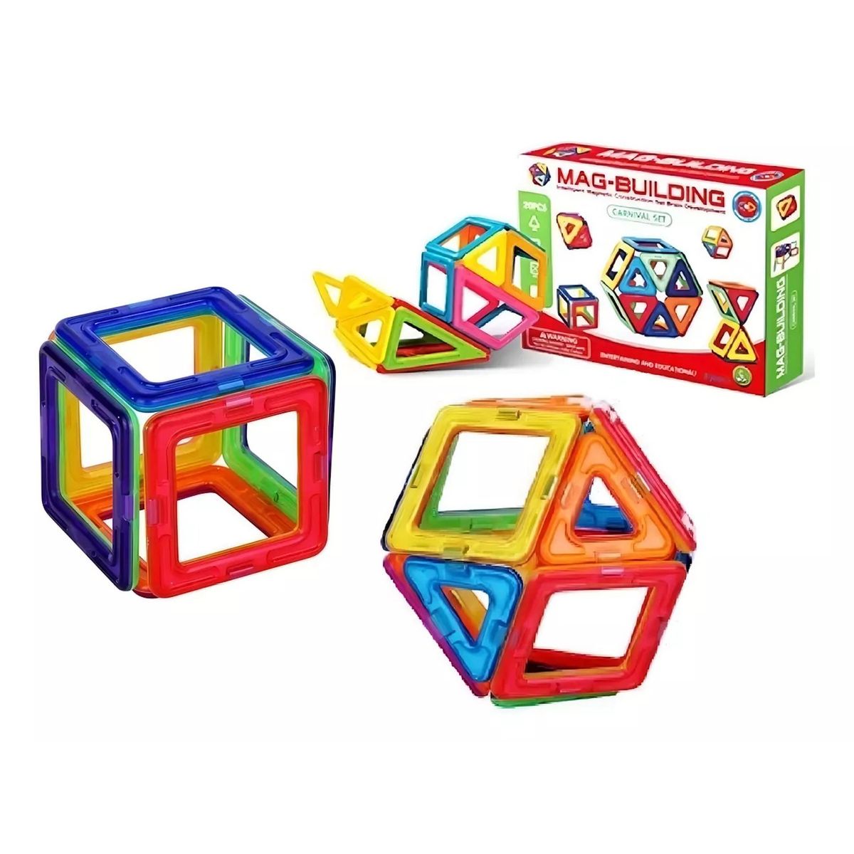 GENERICO - Juego Set De Bloques Magnético 28 Piezas