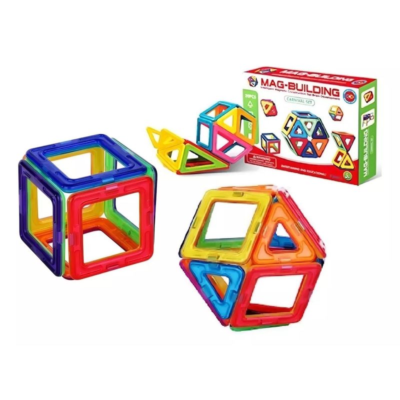 GENERICO - Juego Set De Bloques Magnético 28 Piezas