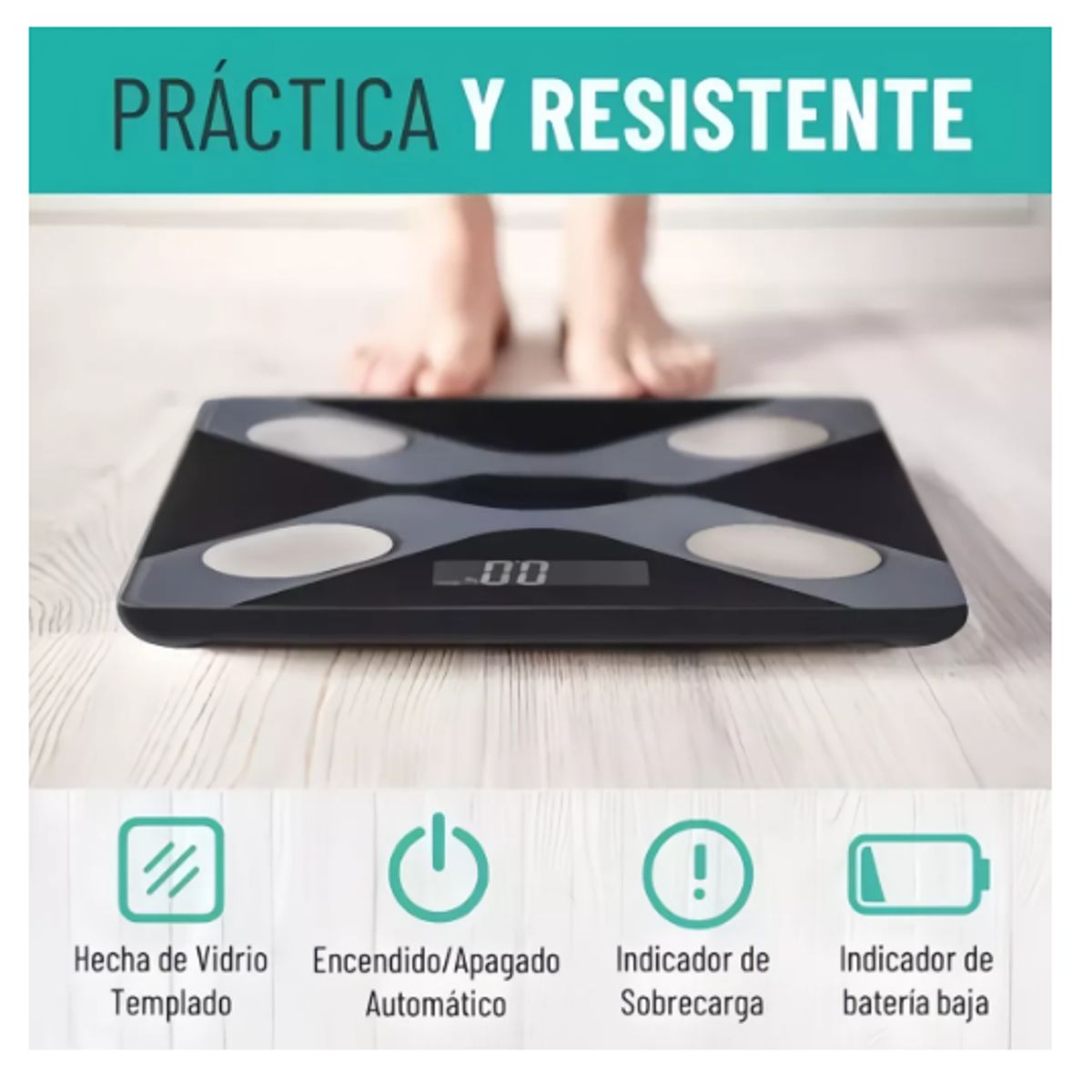 GENERICO - Balanza Pesa Digital Inteligente Bluetooth Smart App