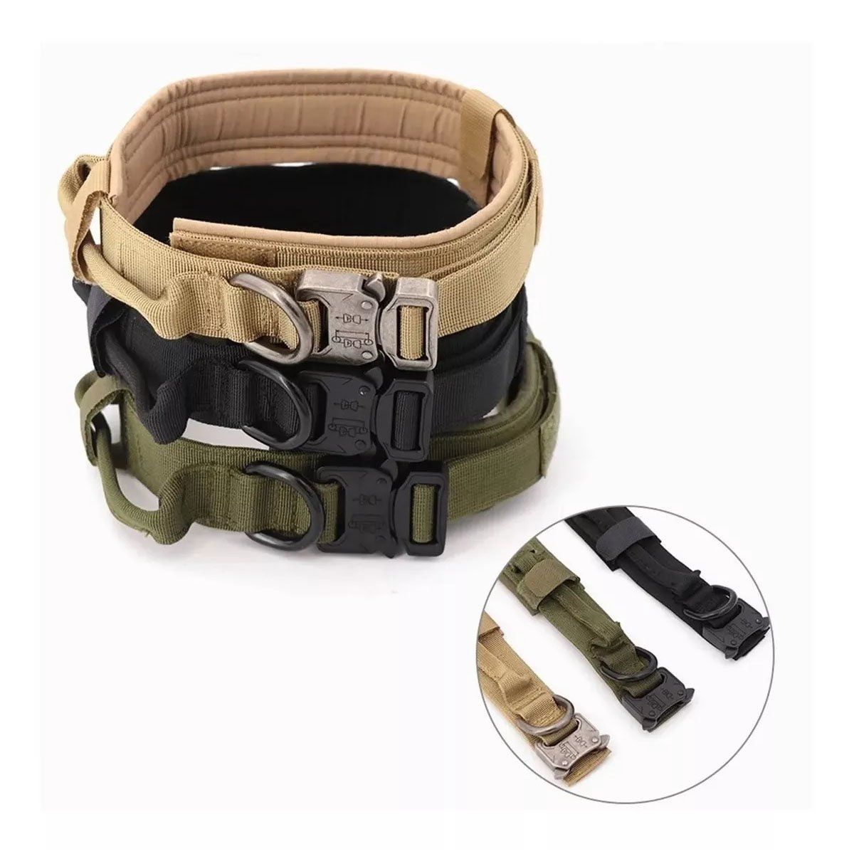 EDWINAYY - Arneses Para Perro De Collar Liberación Táctico Ajustable