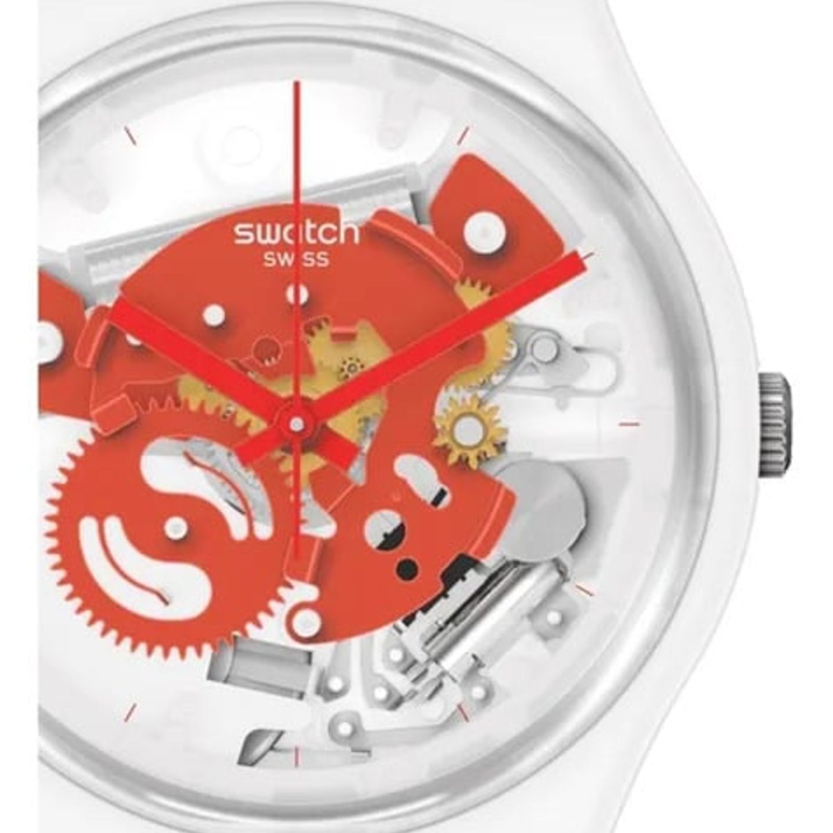 SWATCH - Reloj Mujer Swatch So31w104 Time To Red