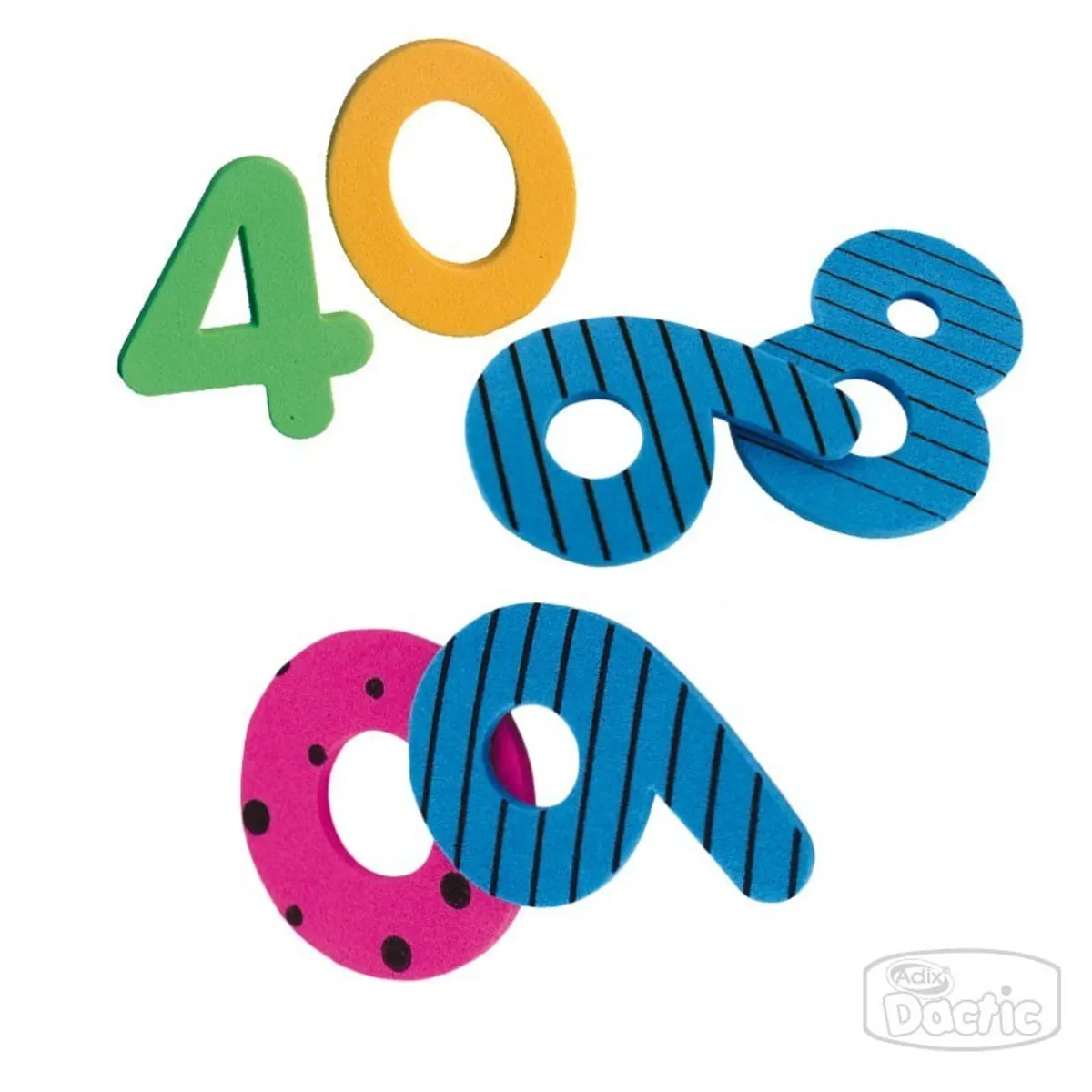 DACTIC - 100 NUMEROS AUTOADHESIVO CON DISEÑO DACTIC