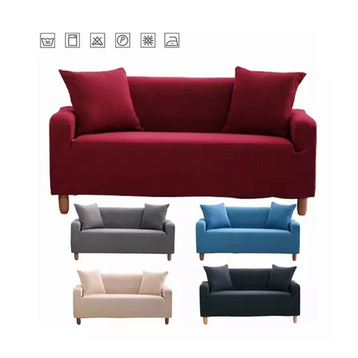 EDWINAYY - Funda Protectora Para Sofá Tela Gruesa Premium Elasticada