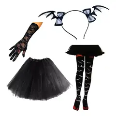 GENERICO - Disfraz Murcielago Lady Accesorios Halloween Fiestas
