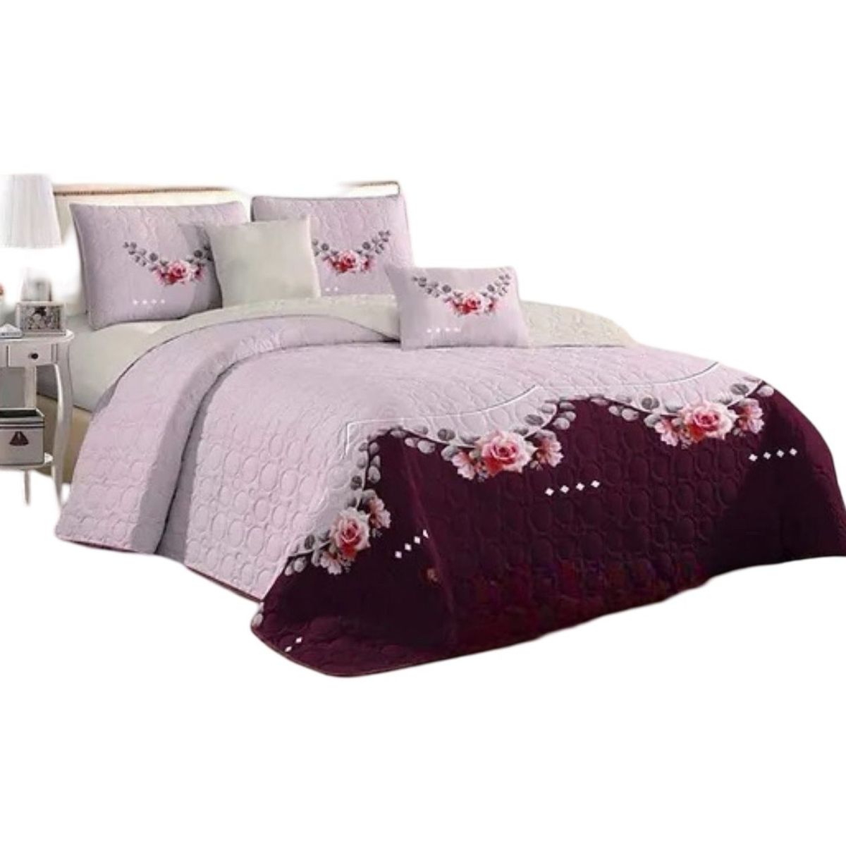 GENERICO - Cubrecama Quilt 2 Plazas Verano - Ligero y Suave E19