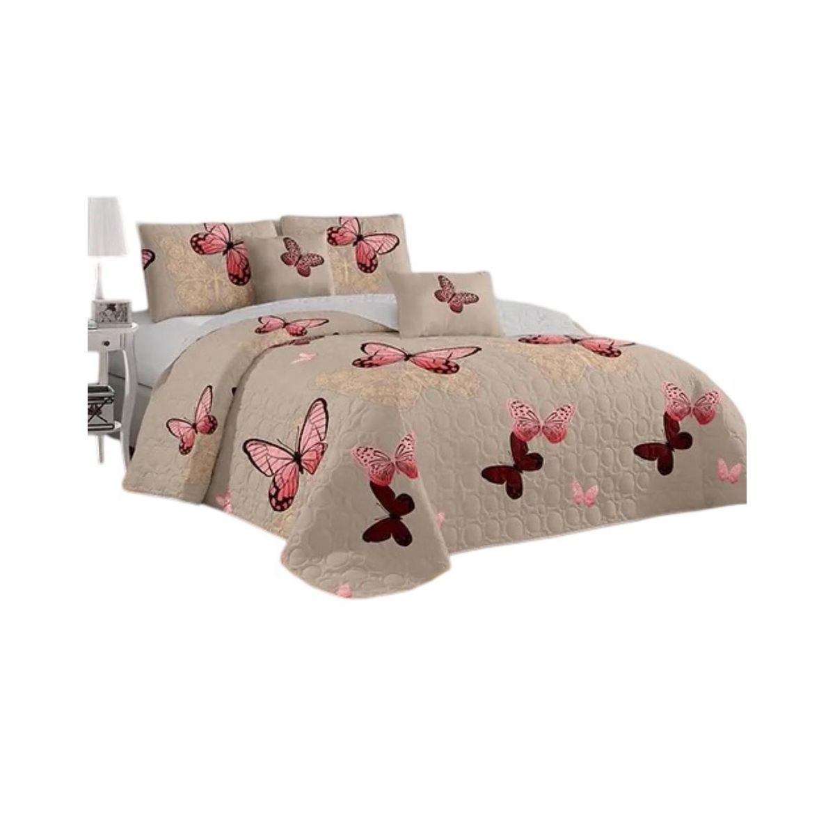 GENERICO - Cubrecama Quilt 2 Plazas Verano - Ligero y Suave E22