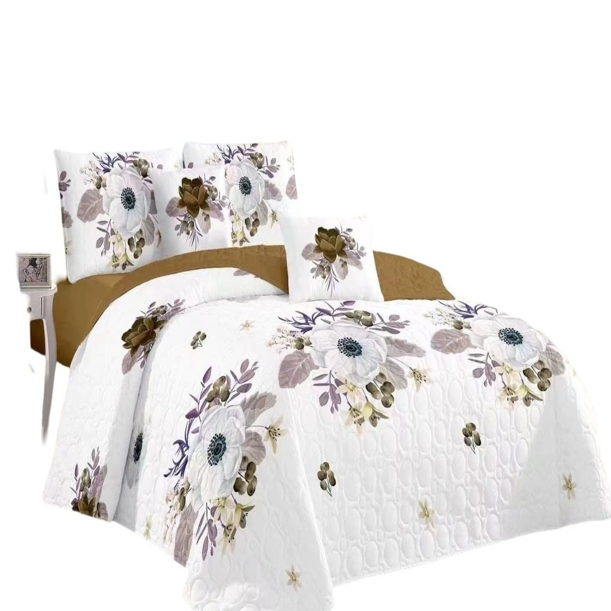 GENERICO - Quilt 2 Plazas Diseño - Cubrecama Primavera Verano A9_.