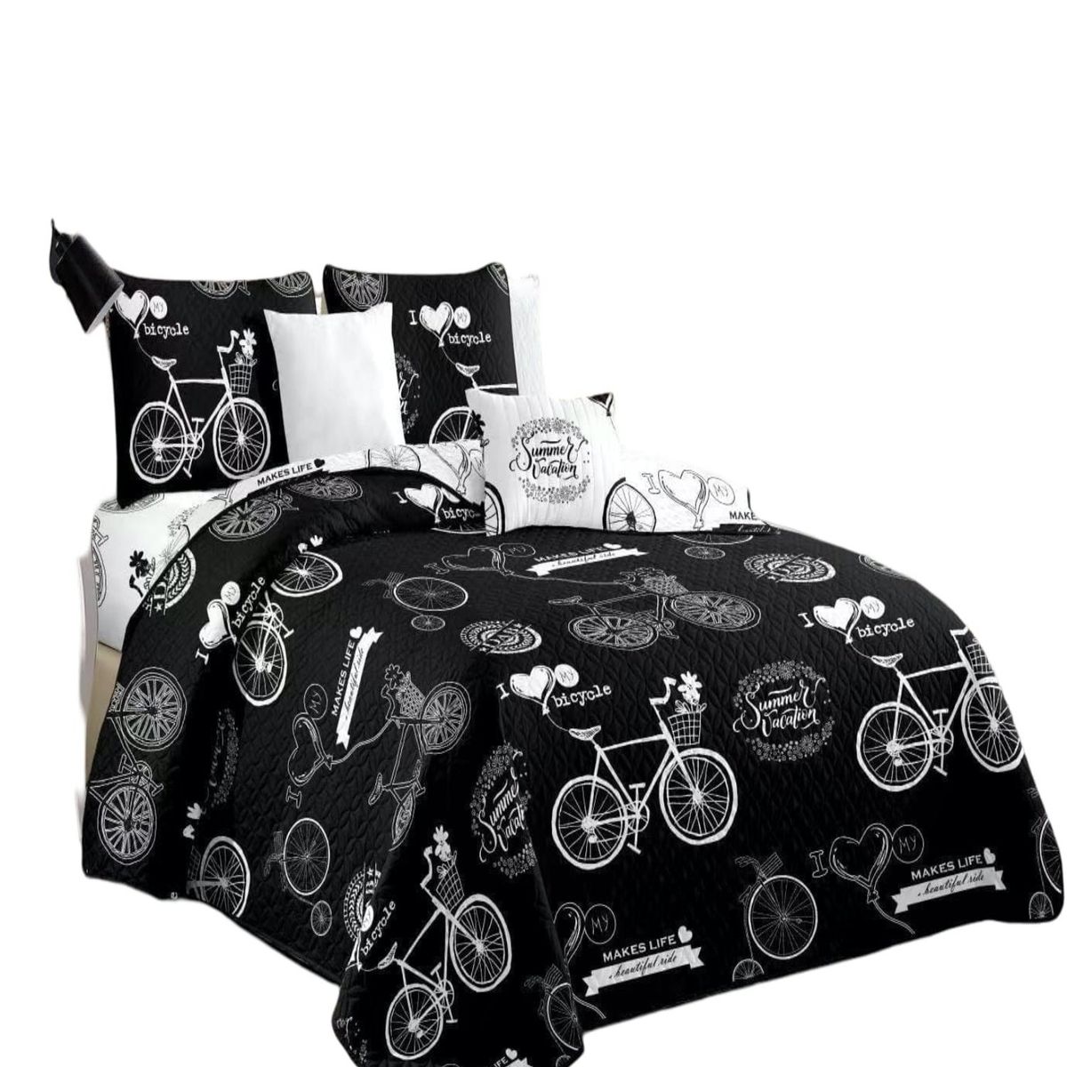 GENERICO - Quilt 2 Plazas Diseño - Cubrecama Primavera Verano C4