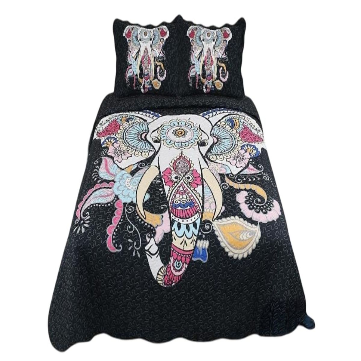 GENERICO - Quilt 2 Plazas Diseño - Cubrecama Primavera Verano C5