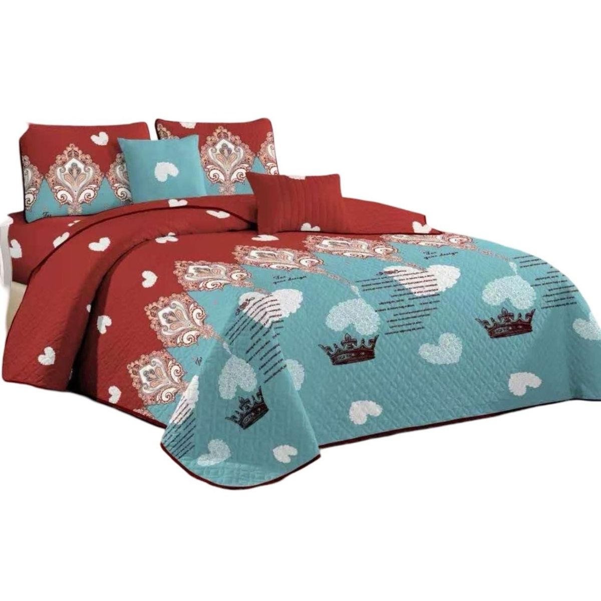 GENERICO - Quilt Reversible de Verano - Diseño Fresco D10