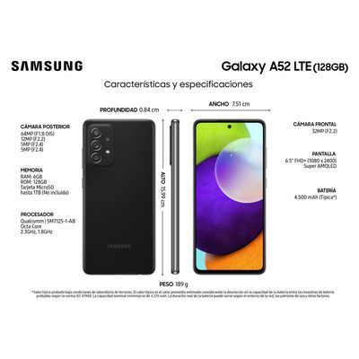 Imagen 2 del producto Galaxy A52 128GB - Negro