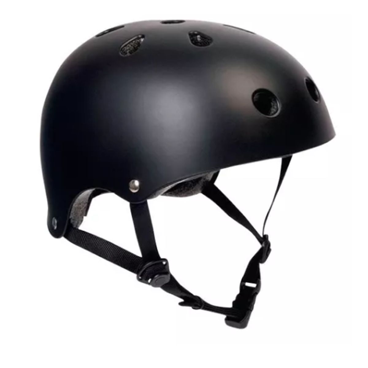 GENERICO - Casco Bicicleta Rollers Skate NEGRO Brillante