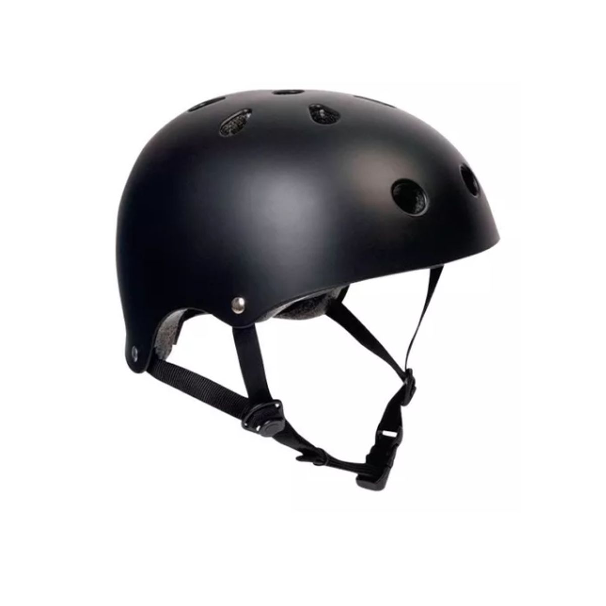 GENERICO - Casco Bicicleta Rollers Skate NEGRO Brillante