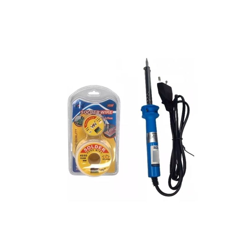 GENERICO - CAUTIN 30W Y PASTA SOLDAR Y SOLDADURA Mix