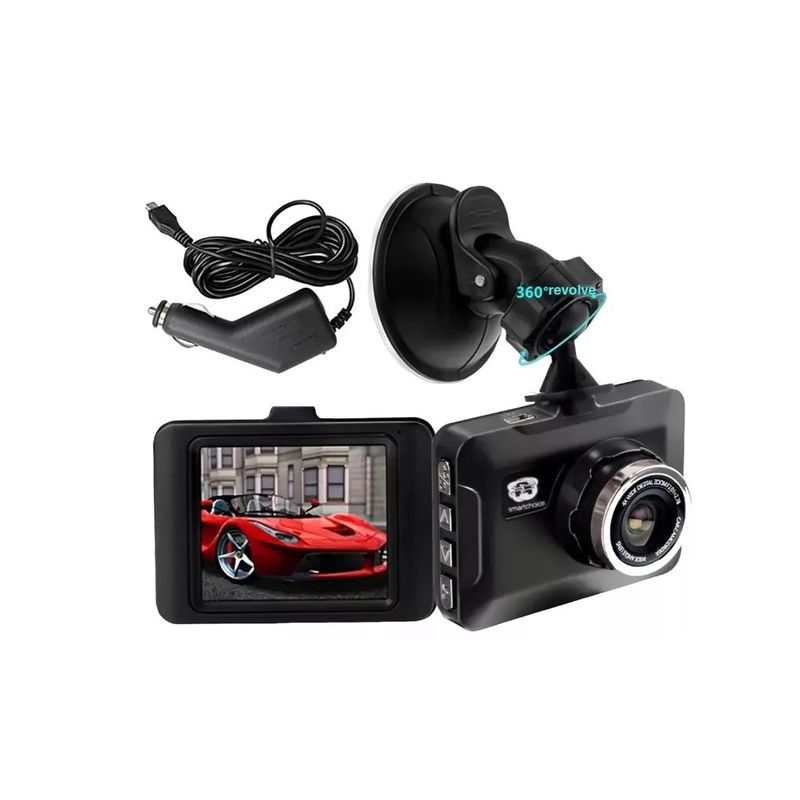 GENERICO - Cámara Seguridad Para Auto Hd Dvr Grabación Negro