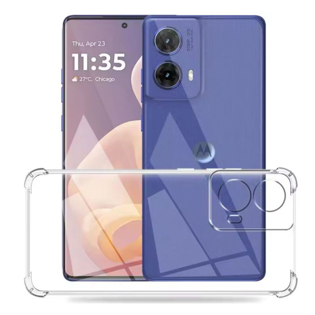 GENERICO - Carcasas Transparente Reforzado Para Motorola G85