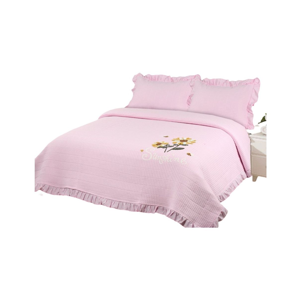 GENERICO - Cubrecama Quilt 2 Plazas - Primavera Verano B1