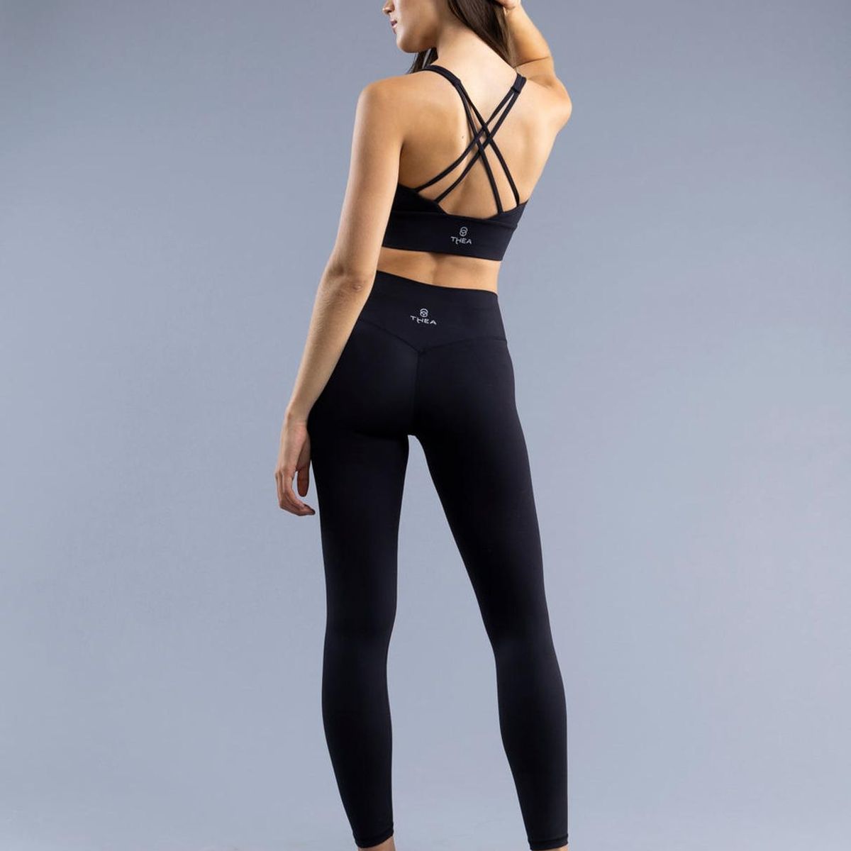 THEA - Legging Largo 7/8 Sin Costura Frontal Pax Black