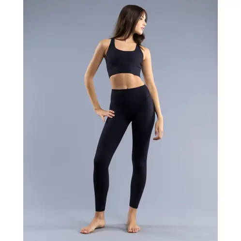 THEA - Legging Largo 7/8 Sin Costura Frontal Pax Black