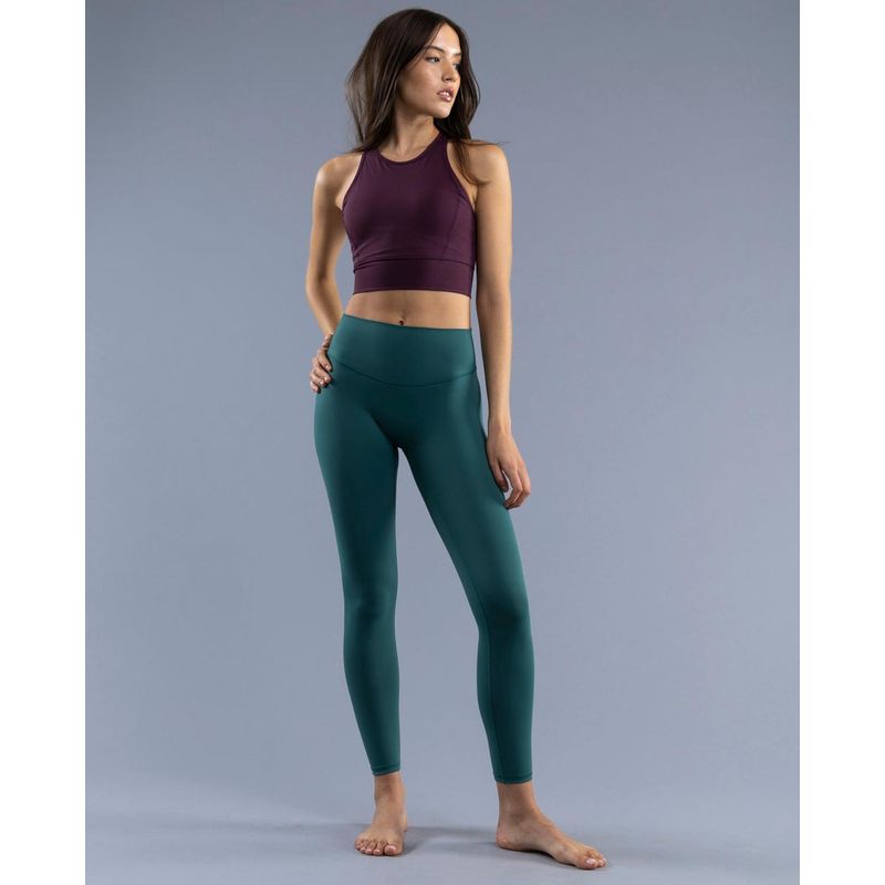 THEA - Legging Largo 7/8 Sin Corte Frontal Pax Spartan Green
