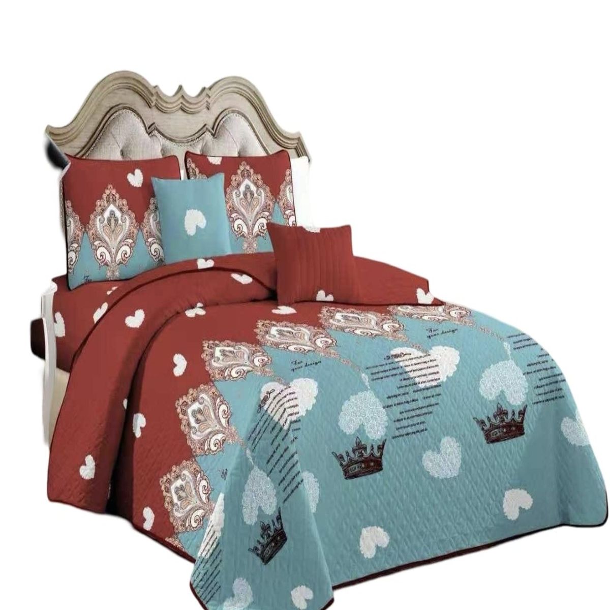 GENERICO - Quilt 2 Plazas Diseño - Cubrecama Primavera Verano C3