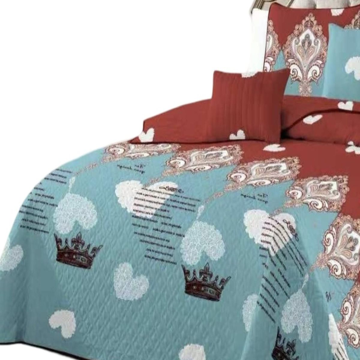GENERICO - Quilt 2 Plazas Diseño - Cubrecama Primavera Verano C3