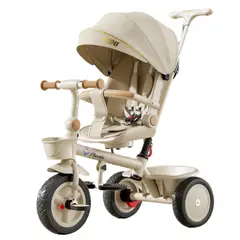 GOLDEN BABY'S - Triciclo de empuje 360° Multiposiciones Con Mesita Champan