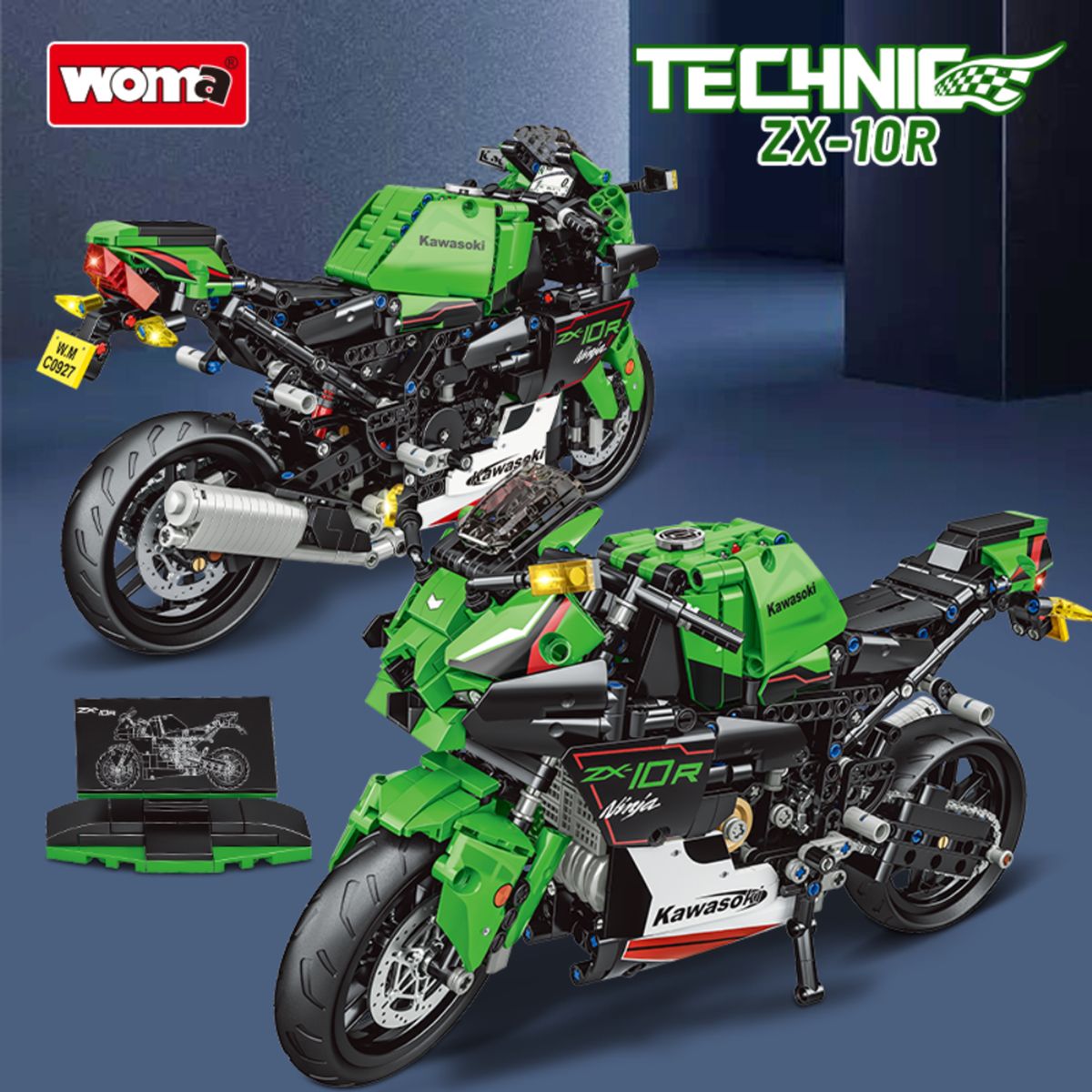 WOMA - MOTO CARRERA ARMABLE C0927