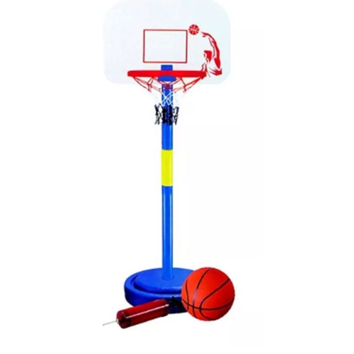 GENERICO - Aro De Basquetbol Ajustable Con Pedestal Juego Para Niños