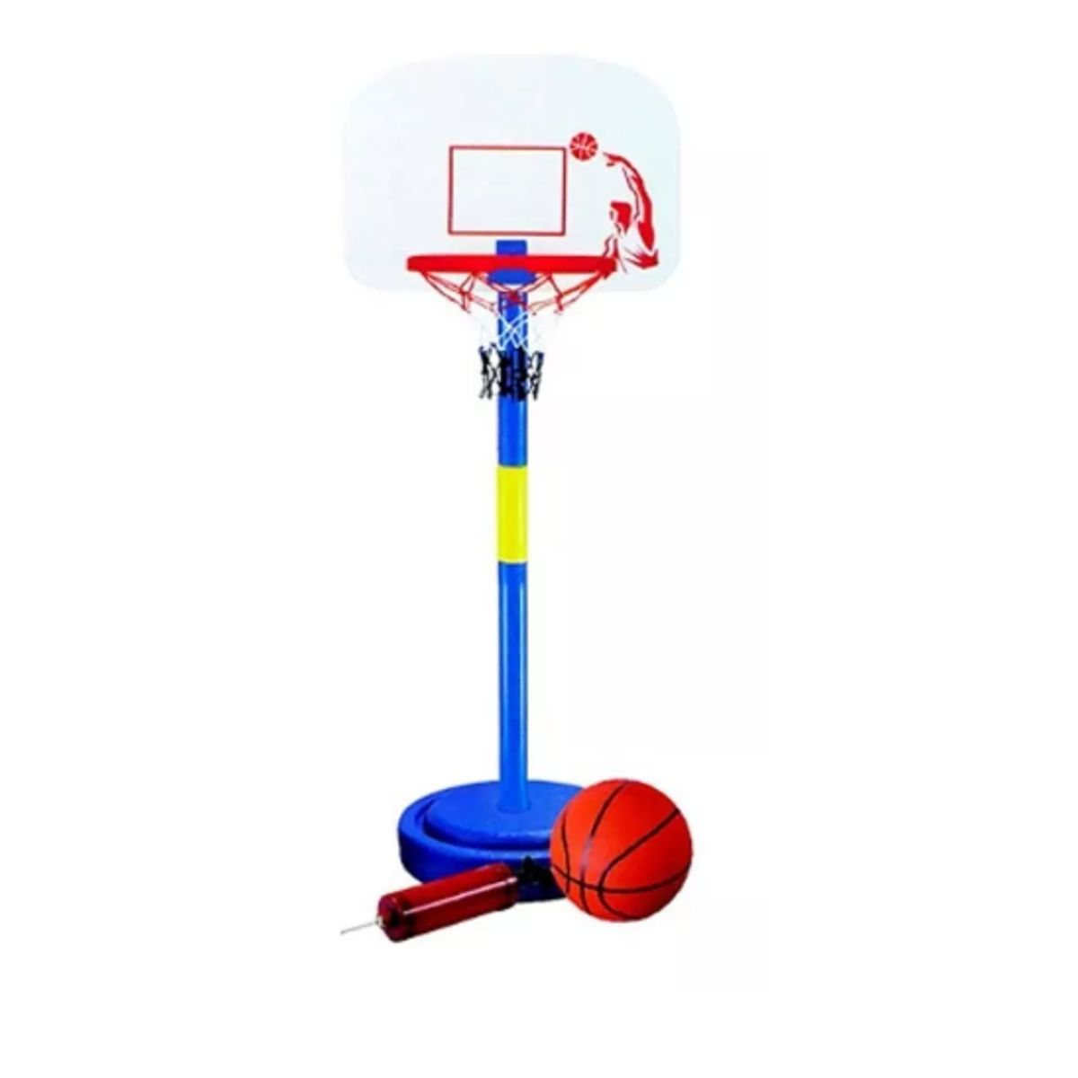 GENERICO - Aro De Basquetbol Ajustable Con Pedestal Juego Para Niños