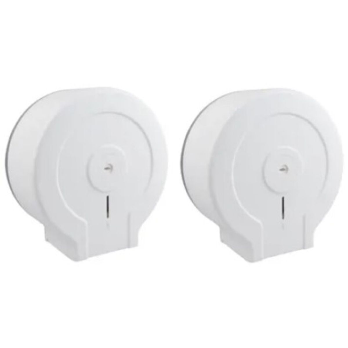 GENERICO - Pack 2 Dispensadores Papel Jumbo Roll Blanco