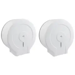 GENERICO - Pack 2 Dispensadores Papel Jumbo Roll Blanco