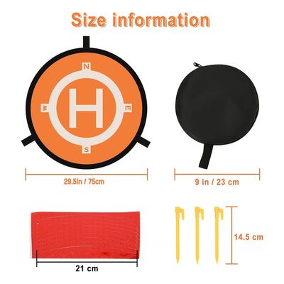 Imagen 2 del producto Landing Pad Helipuerto Pista De Aterrizaje 75 Cm Para Drones