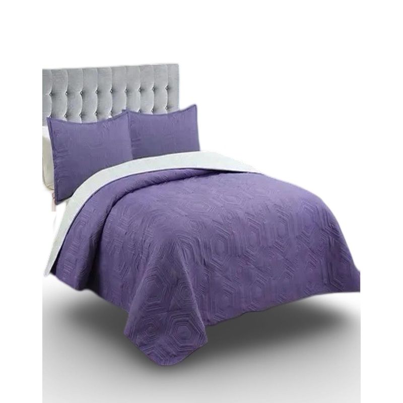 GENERICO - Cubrecama Quilt 2 Plazas - Unicolor Primavera Verano L2