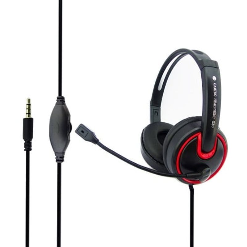 GENERICO - Audífonos Gamer G30 Rojo PS4Notebook