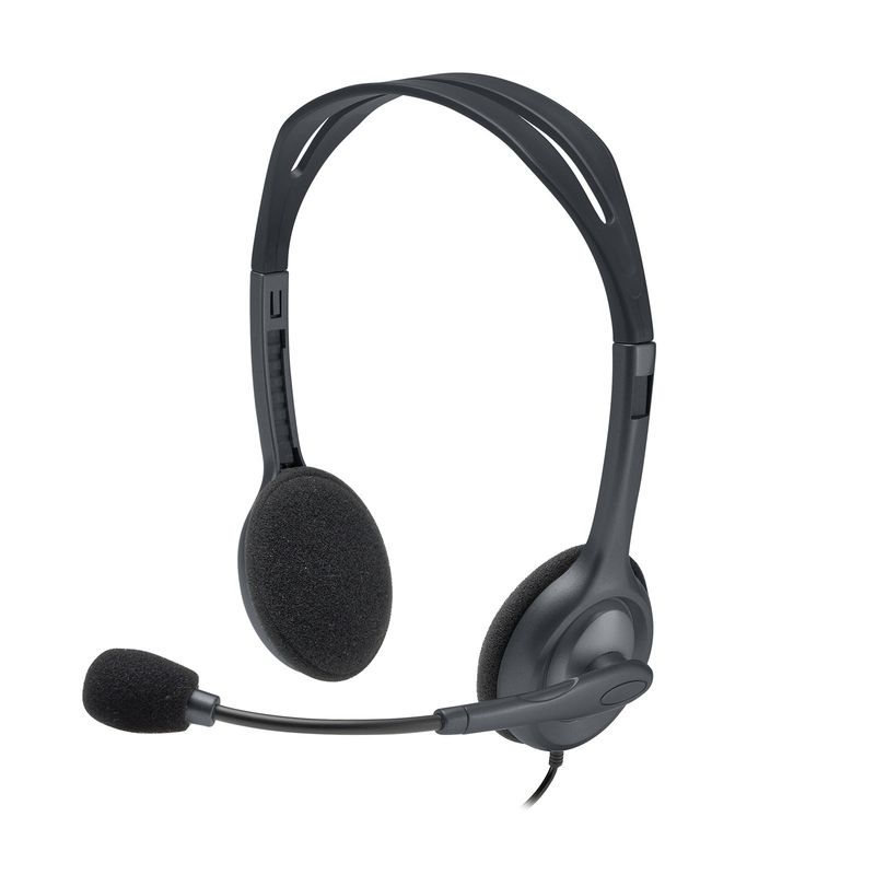 LOGITECH - Audífonos Logitech H111 Micrófono  Jack 35 mm Gris - Gris