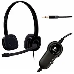 LOGITECH - Audifonos H151 Micrófono Jack 35mm Negro - Negro