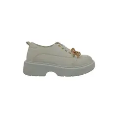 PAND G - Zapatilla Blanca Plataforma Mujer