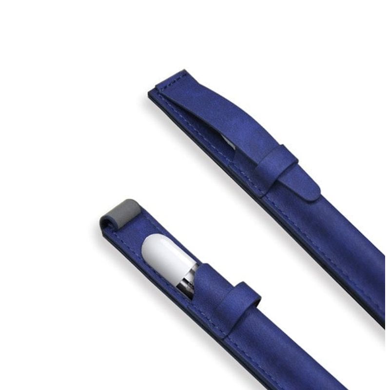 FACTORYTECH - Funda de Cuero Apple Pencil y Lapices Tactiles Azul