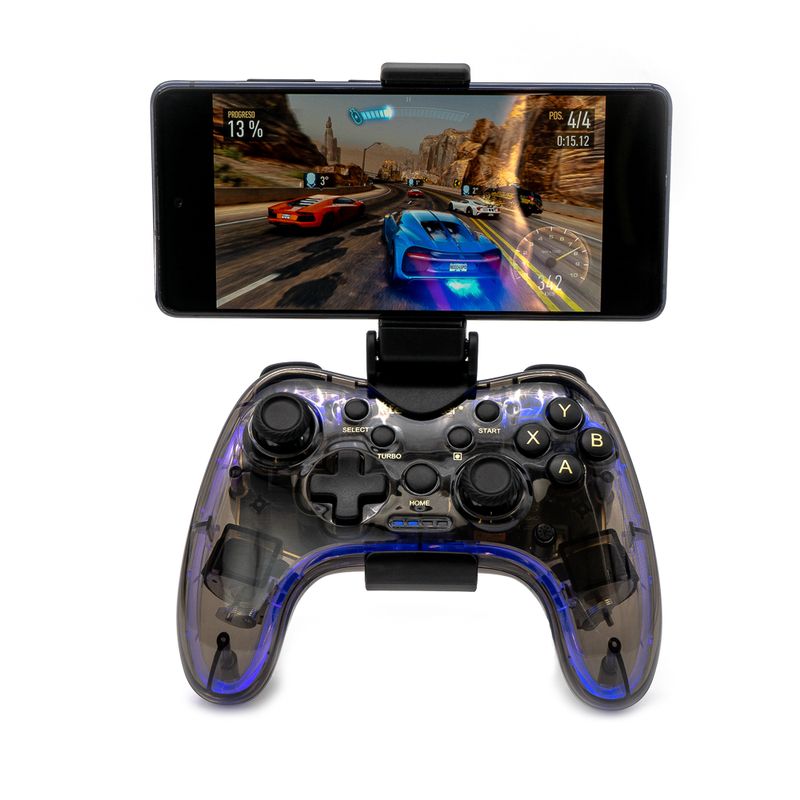 FACTORYTECH - Joystick Gamepad Bluetooth Celulares PS4 Switch Iluminado RGB