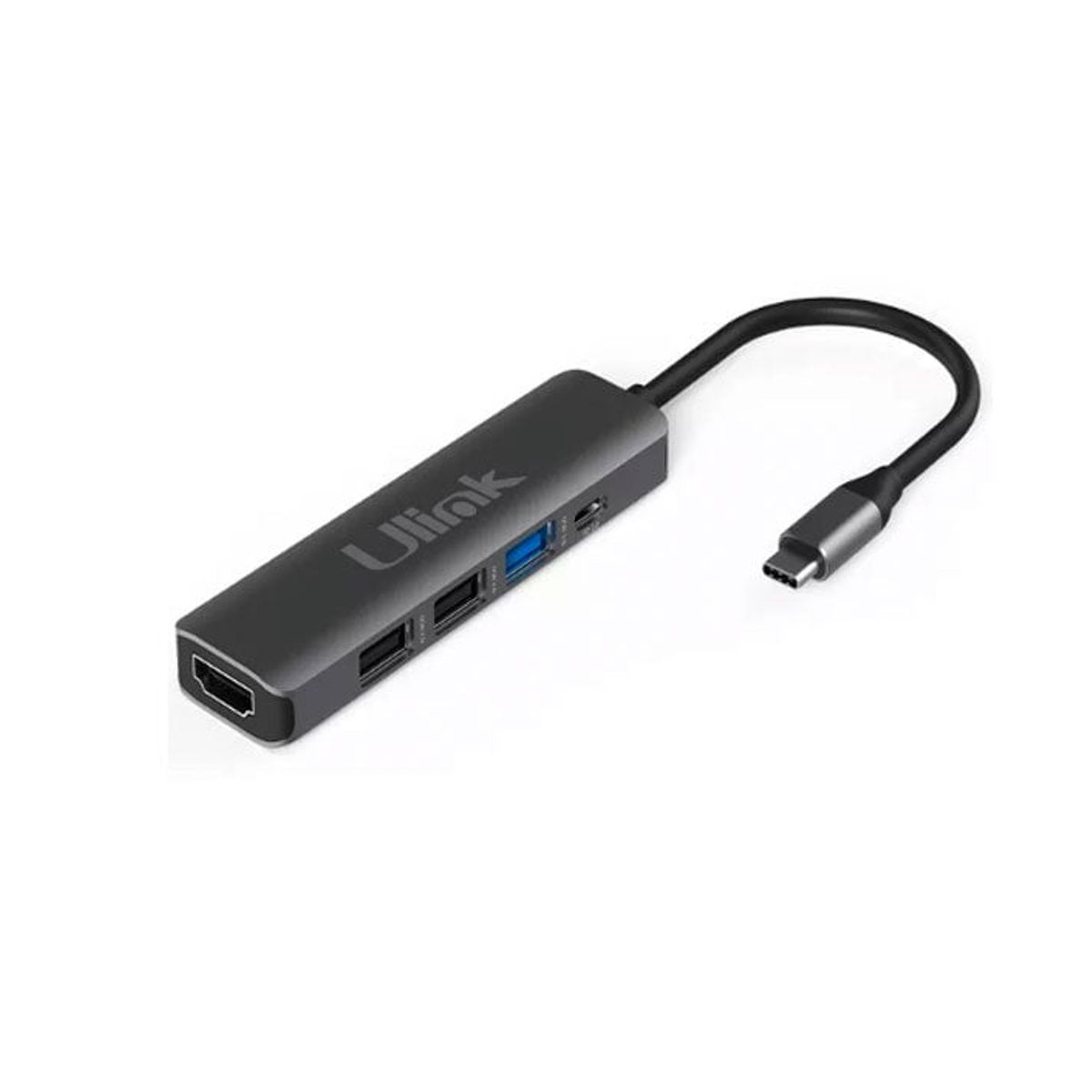 FACTORYTECH - Adaptador HUB USB Tipo C 5 en 1 USB HDMI PD Ulink UL-ADC502