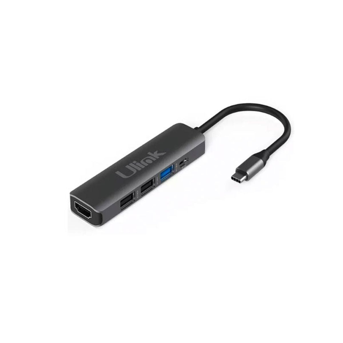 FACTORYTECH - Adaptador HUB USB Tipo C 5 en 1 USB HDMI PD Ulink UL-ADC502