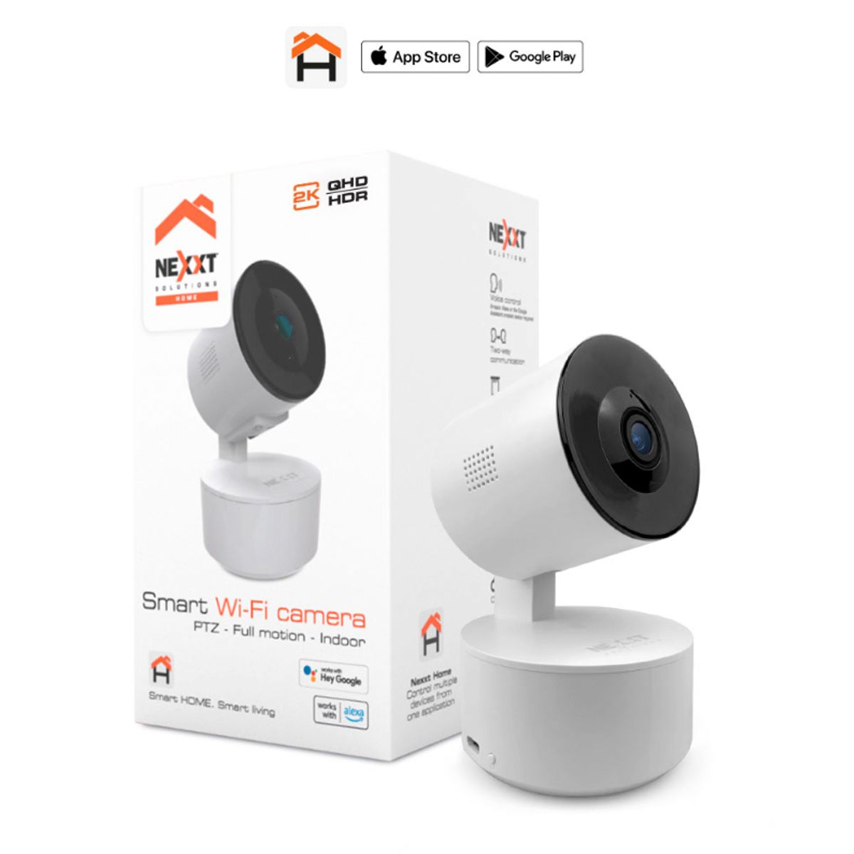 FACTORYTECH - Camara IP Inteligente 2K Wifi Home Nexxt NHC-P710